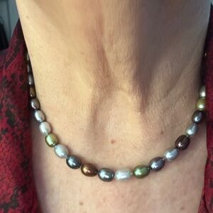 Honors genuine Multicolor Pearl Necklace